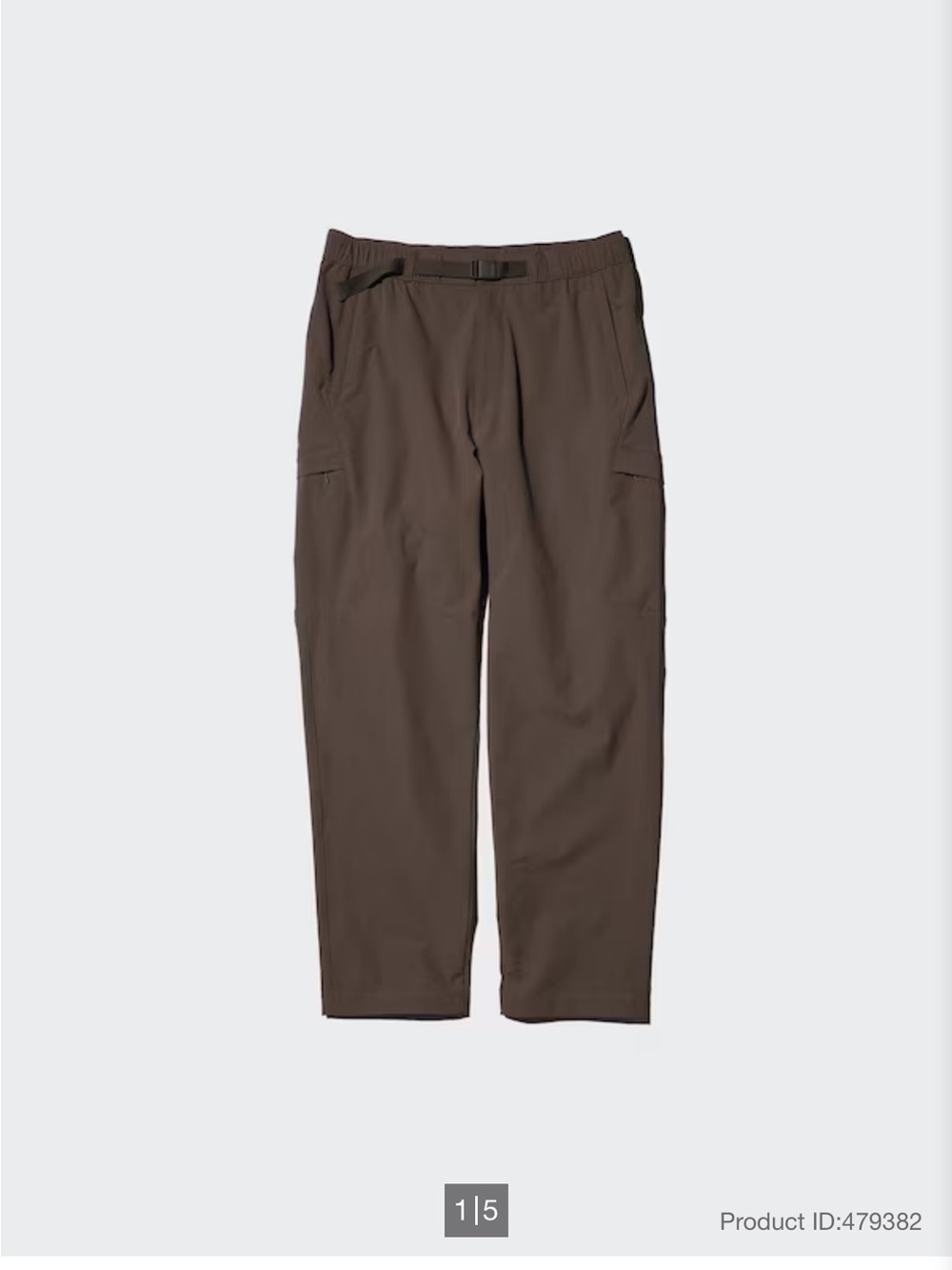 Uniqlo Unisex Geared Pants - Brown - Men’s Medium